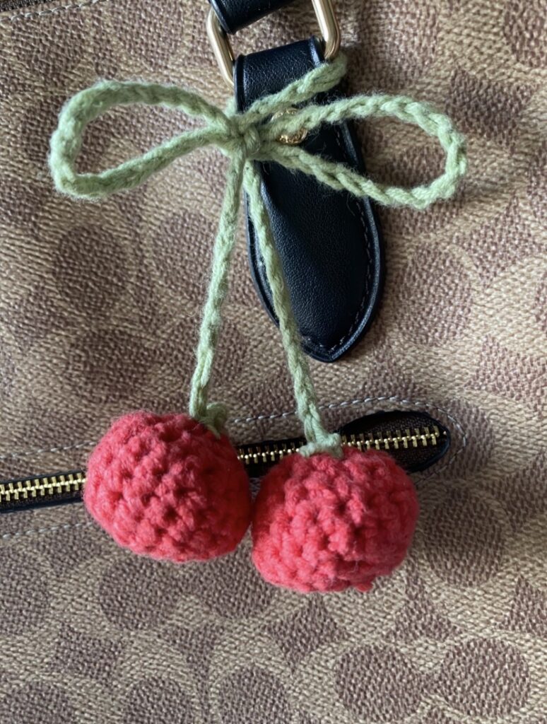 Cherry bag charm