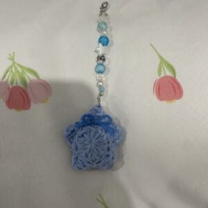 Blueberry ice cream star keychain